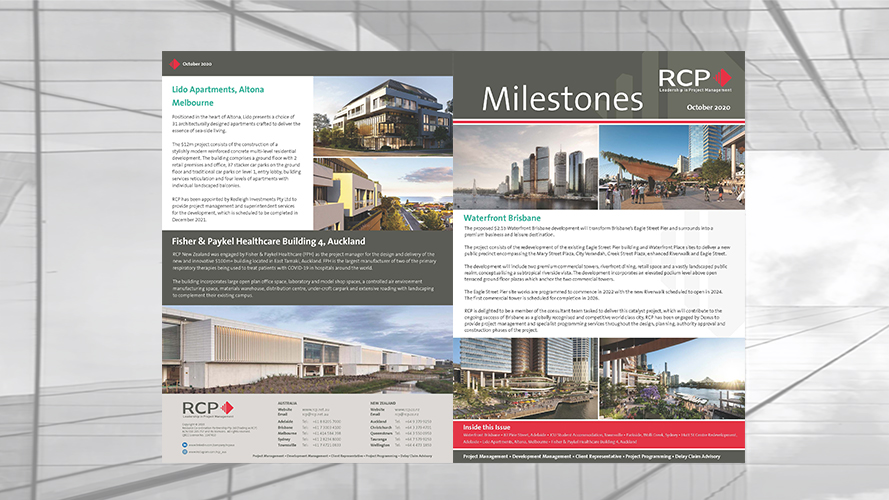 RCP Milestones October 2020 Newsletter